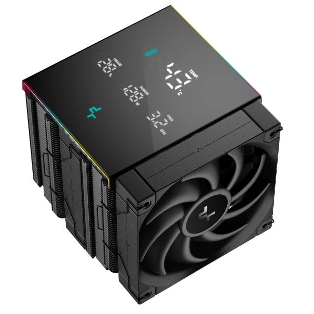 Охладител DeepCool CPU Cooler AK620 DIGITAL PRO - Dual-Tower, 3-pin/4-pin PWM - LGA1851/AM5