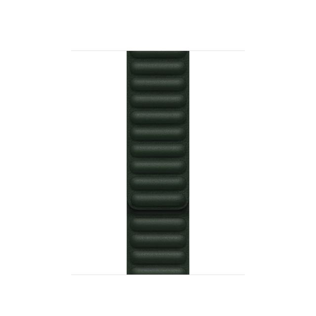 Каишка за часовник Apple Watch 41mm Sequoia Green Leather Link - S/M