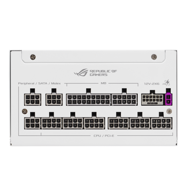 Захранване ASUS ROG STRIX 1000W White Edition, 80 PLUS Platinum, PCIe 5.1, ATX 3.1, Fully Modular