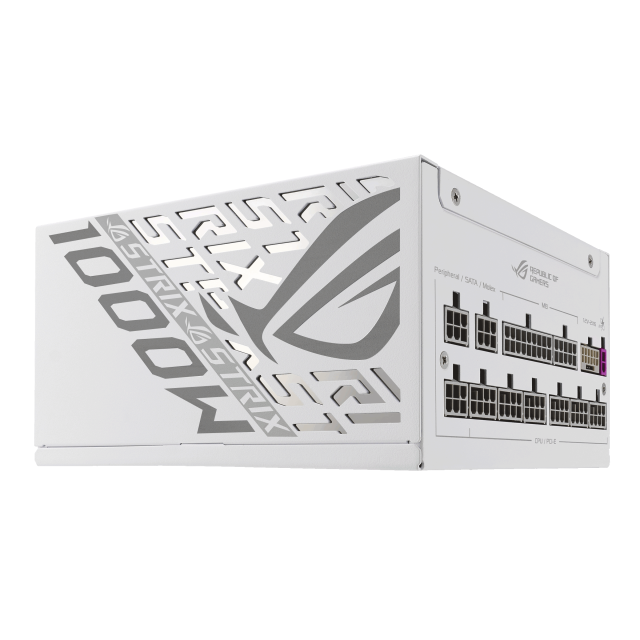Захранване ASUS ROG STRIX 1000W White Edition, 80 PLUS Platinum, PCIe 5.1, ATX 3.1, Fully Modular