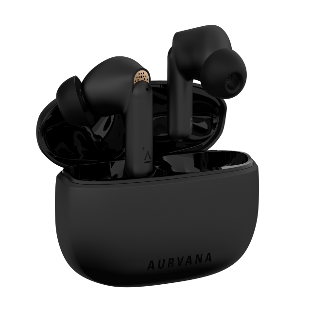 Слушалки Creative Auravana Ace, True Wireless In-ears Headphones with Bluetooth® LE Audio, aptX™ Adaptive, and xMEMS Driver, Black 