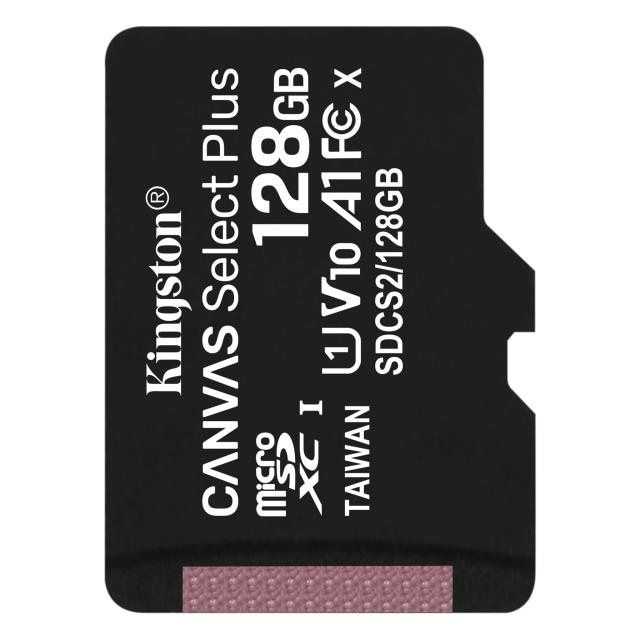 Карта памет Kingston 128GB micSDXC Canvas Select Plus UHS-I, U1, V10, A1