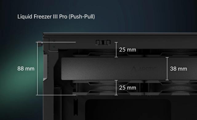 Охладител за процесор Arctic Liquid Freezer III Pro 360 A-RGB, 3-pin/4-pin PWM, Black