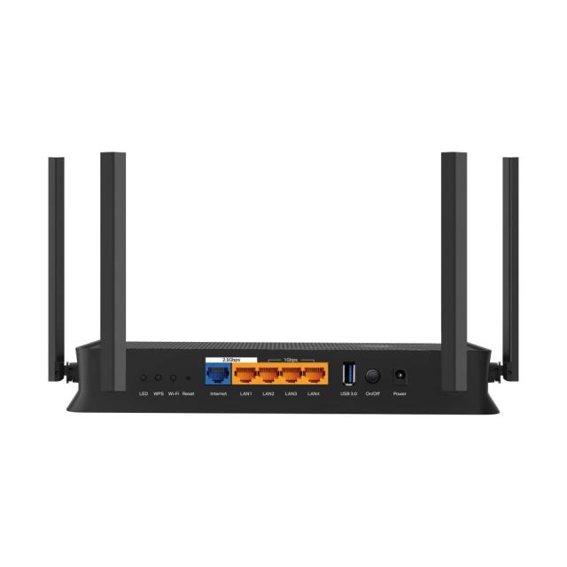 Рутер TP-Link Archer BE230, Dual-Band Wi-Fi 7, 3600Mbps, 2.4GHz / 5GHz, LAN: 3x 10/100/1000Mbps, 1x 100/1000/2500Mbps, WAN: 1x 100/1000/2500Mbps, 1x USB 3.0