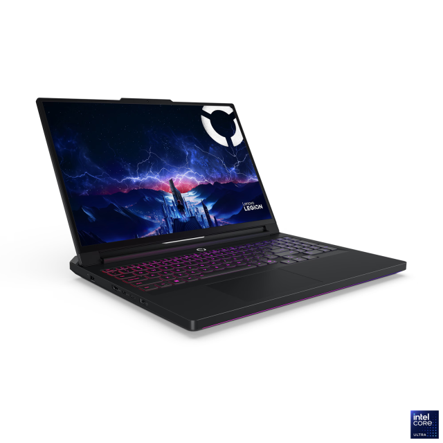 Лаптоп Lenovo Legion Pro 7 16IAX10H, Intel Core Ultra 9 275HX 24C (2.7/5.4GHz, 36MB Cache), 16.0" (40.64 cm) WQXGA OLED Glossy, 240Hz, NVIDIA GF RTX5080 16GB GDDR7 DLSS 4, 64GB DDR5, 2x 1 TB M.2 NVMe SSD, Free DOS
