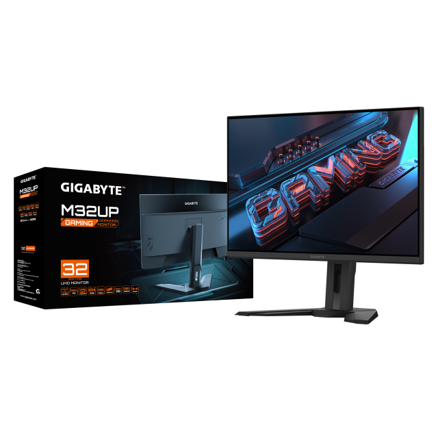 Монитор GIGABYTE M32UP, 31.5" (80.01 cm) 4K UHD SS IPS, 160Hz, 1.0ms, 350 cd/m², 2x HDMI, 1x DP, 1x USB Type-C