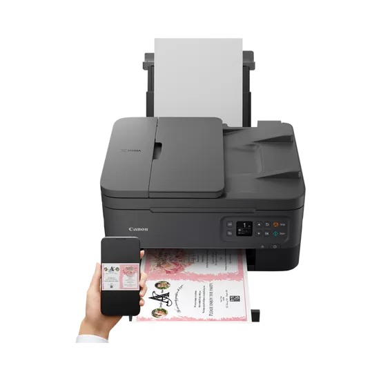 Мастилоструйно многофункционално устройство Canon PIXMA TS7540I AIO, цветен, принтер/копир/скенер, A4, 4800 x 1200dpi, 13/6.8 ipm, Hi-Speed USB, LAN, Wi-Fi