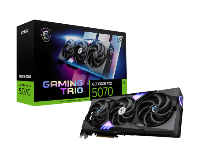 Видео карта MSI nVIDIA GeForce RTX 5070 GAMING TRIO OC 12GB GDDR7, 192-bit, HDMI, 3x DP