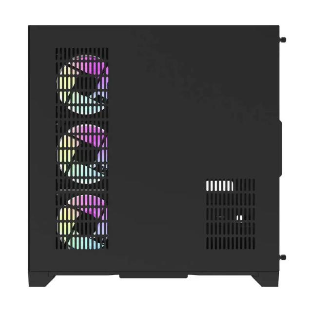 Кутия Darkflash Aigo FT418 PRO Black, Middle Tower, 1 x USB 3.0, 2 x USB 2.0, 1 x HD Audio, Mini-ITX / mATX / ATX