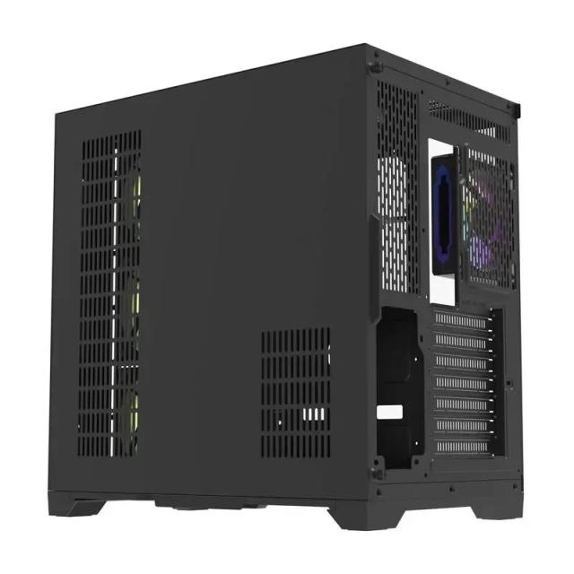 Кутия Darkflash Aigo FT418 PRO Black, Middle Tower, 1 x USB 3.0, 2 x USB 2.0, 1 x HD Audio, Mini-ITX / mATX / ATX