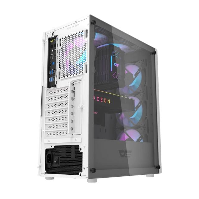 Кутия Darkflash DK352 White, Middle Tower, 2 x USB 3.0, 1 x HD Audio, Mini-ITX / mATX / ATX