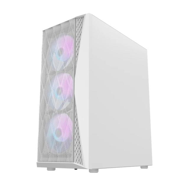 Кутия Darkflash DK352 White, Middle Tower, 2 x USB 3.0, 1 x HD Audio, Mini-ITX / mATX / ATX
