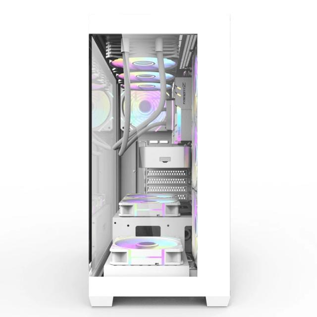 Кутия Darkflash DS900 White, Middle Tower, 1 x USB 3.1 Type-C, 1 x USB 3.0, 1 x USB 2.0, 1 x HD Audio, Mini-ITX / mATX / ATX