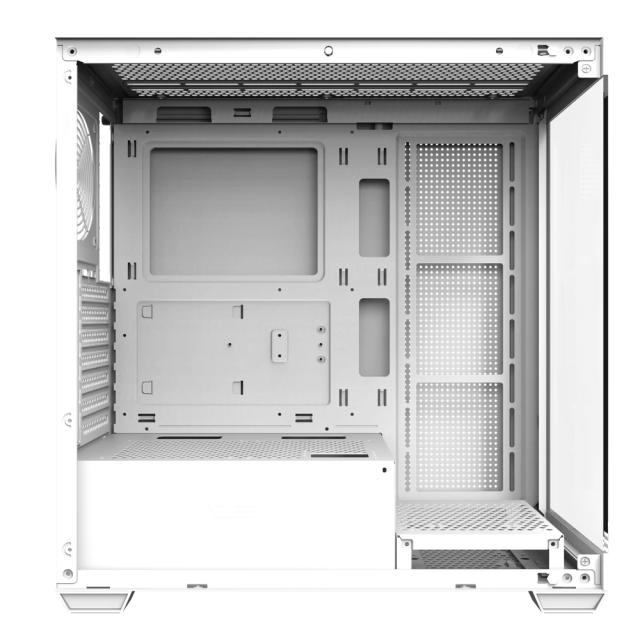 Кутия Darkflash DS900 White, Middle Tower, 1 x USB 3.1 Type-C, 1 x USB 3.0, 1 x USB 2.0, 1 x HD Audio, Mini-ITX / mATX / ATX