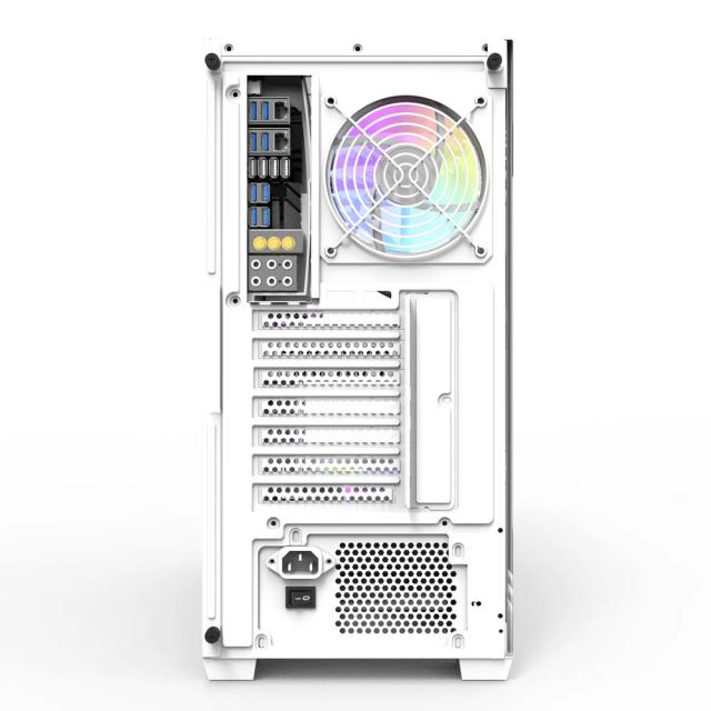 Кутия Darkflash DS900 White, Middle Tower, 1 x USB 3.1 Type-C, 1 x USB 3.0, 1 x USB 2.0, 1 x HD Audio, Mini-ITX / mATX / ATX