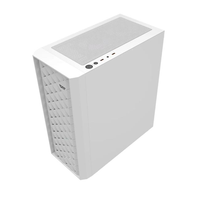 Кутия Darkflash DK351 White, Middle Tower, 2 x USB 3.0, 1 x HD Audio, Mini-ITX / mATX / ATX