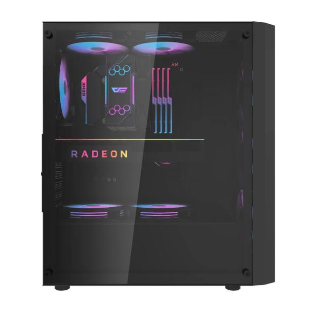Кутия Darkflash DK351 Black, Middle Tower, 2 x USB 3.0, 1 x HD Audio, Mini-ITX / mATX / ATX