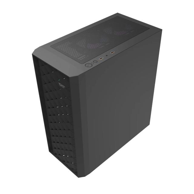 Кутия Darkflash DK351 Black, Middle Tower, 2 x USB 3.0, 1 x HD Audio, Mini-ITX / mATX / ATX