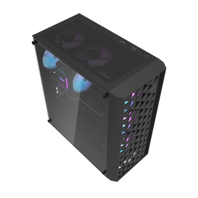 Кутия Darkflash DK351 Black, Middle Tower, 2 x USB 3.0, 1 x HD Audio, Mini-ITX / mATX / ATX