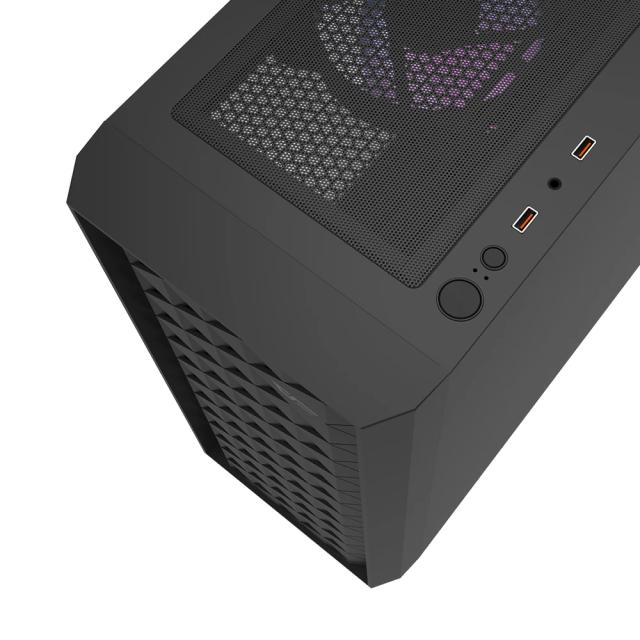 Кутия Darkflash DK351 Black, Middle Tower, 2 x USB 3.0, 1 x HD Audio, Mini-ITX / mATX / ATX
