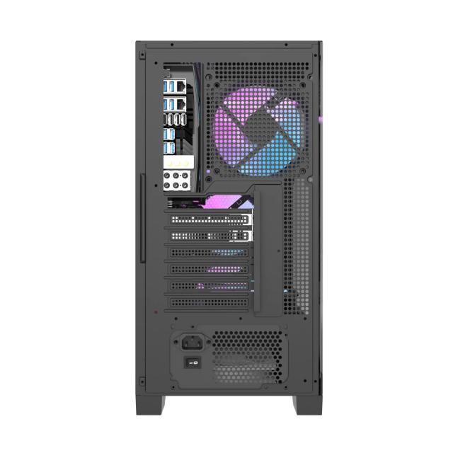 Кутия Darkflash DRX70 Mesh Black, Middle Tower, 1 x USB 3.1 Type-C, 1 x USB 3.0, 1 x USB 2.0, 1 x HD Audio, Mini-ITX / mATX / ATX