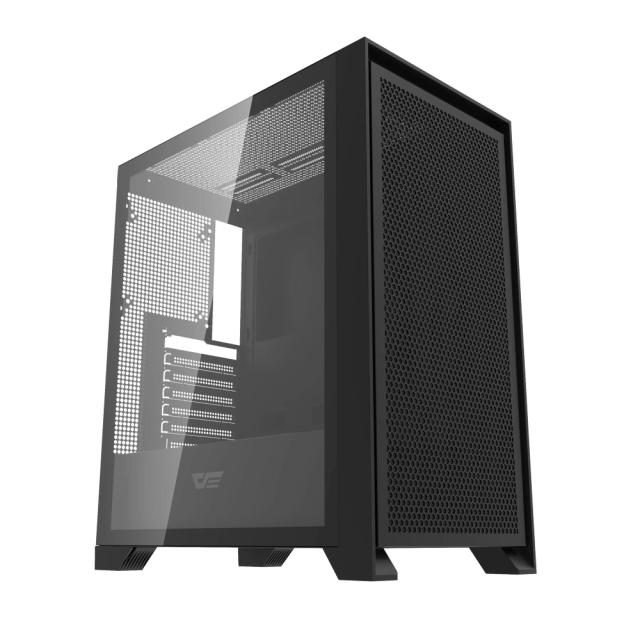 Кутия Darkflash DRX70 Mesh Black, Middle Tower, 1 x USB 3.1 Type-C, 1 x USB 3.0, 1 x USB 2.0, 1 x HD Audio, Mini-ITX / mATX / ATX