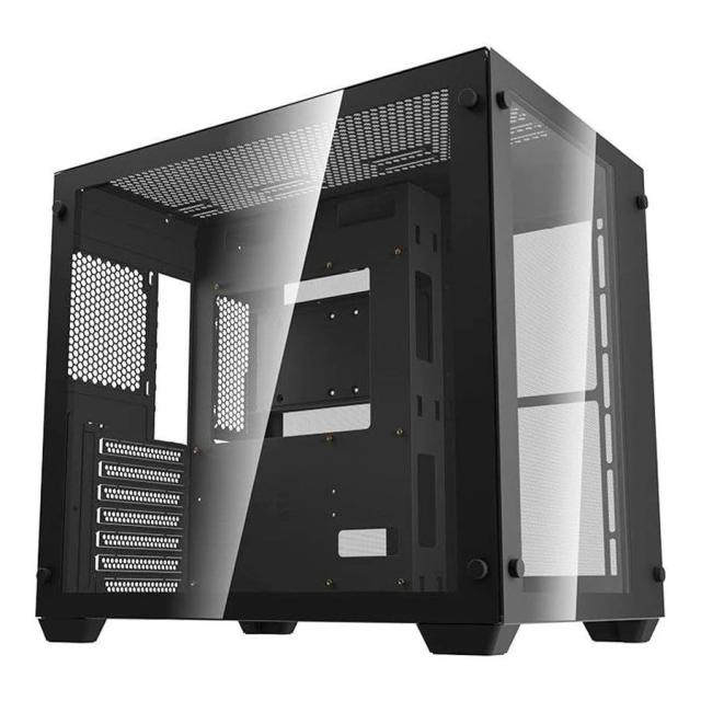 Кутия Darkflash Aigo C285 Black, Middle Tower, 1 x USB 3.0, 2 x USB 2.0, 1 x HD Audio, Mini-ITX / mATX / ATX