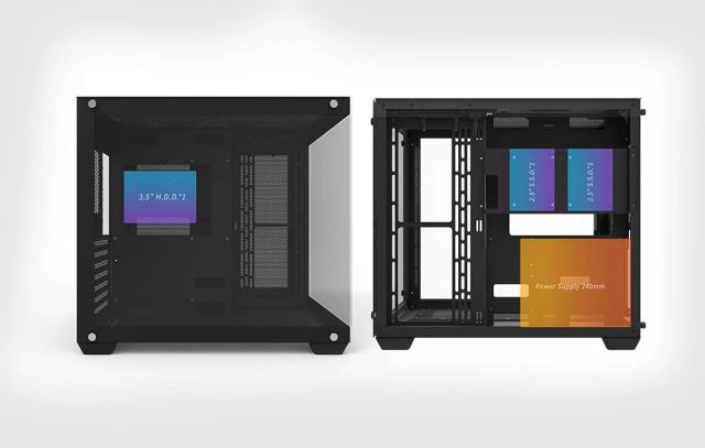 Кутия Darkflash C285P Black, Middle Tower, 1 x USB 3.0, 2 x USB 2.0, 1 x HD Audio, Mini-ITX / mATX / ATX
