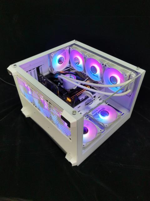 Кутия Darkflash C285P White, Middle Tower, 1 x USB 3.0, 2 x USB 2.0, 1 x HD Audio, Mini-ITX / mATX / ATX