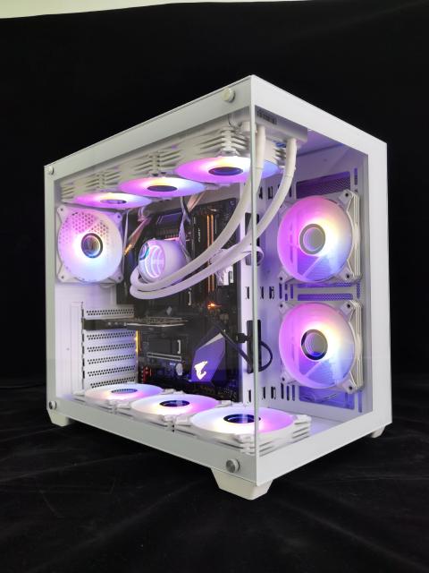 Кутия Darkflash C285P White, Middle Tower, 1 x USB 3.0, 2 x USB 2.0, 1 x HD Audio, Mini-ITX / mATX / ATX