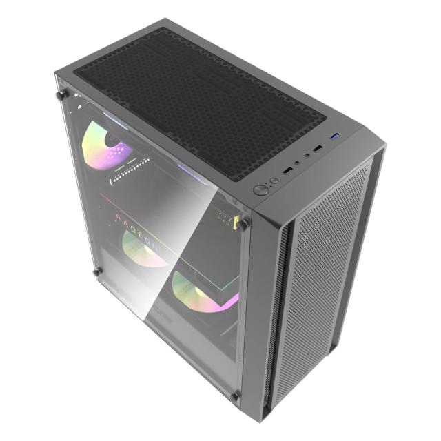 Кутия Darkflash DK353 Black, Middle Tower, 1 x USB 3.0, 2 x USB 2.0, 1 x HD Audio, Mini-ITX / mATX / ATX
