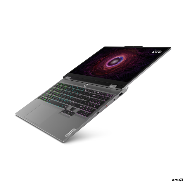 Лаптоп Lenovo LOQ Gaming 15ARP9, AMD Ryzen 7 7435HS 8C (3.1/4.5GHz, 16MB Cache),, 15.6'' (39.62 cm), Full HD, 144Hz, NVIDIA GF RTX4050 6GB GDDR6, 24GB DDR5, 512GB M.2 NVMe SSD , Free DOS