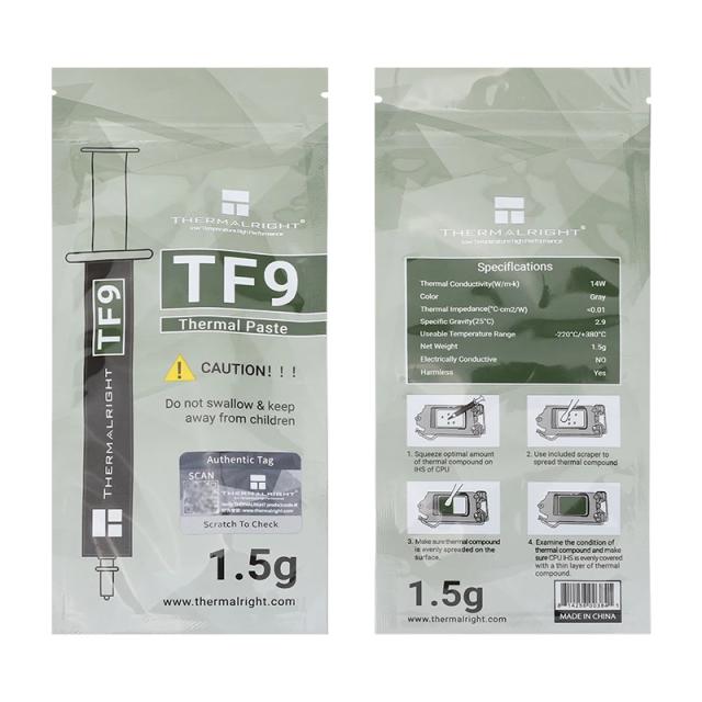 Термо паста Thermalright, Thermal compound - TF9 1.5g - 14 W/mK