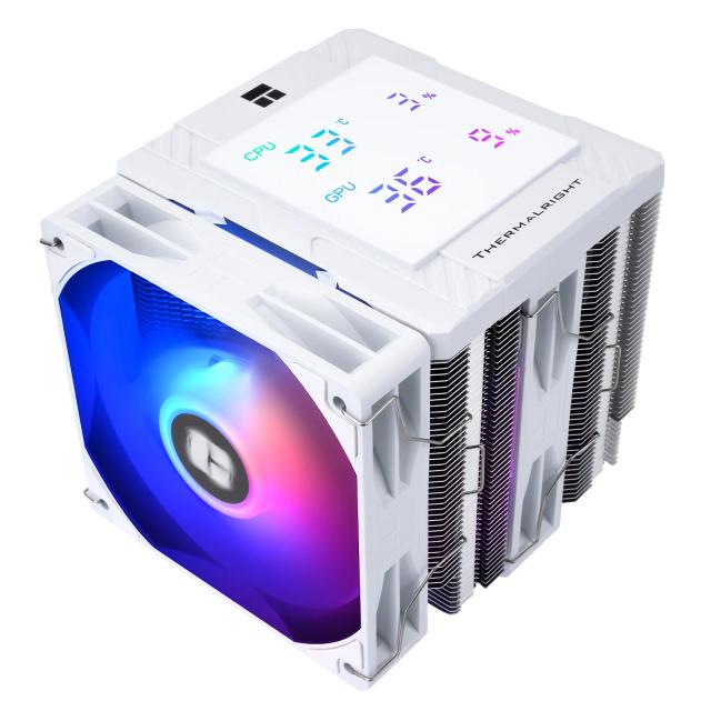 Охладител за процесор Thermalright CPU Cooler Peerless Assassin 120 Digital A-RGB White - Dual-Tower - LGA1851/AM5