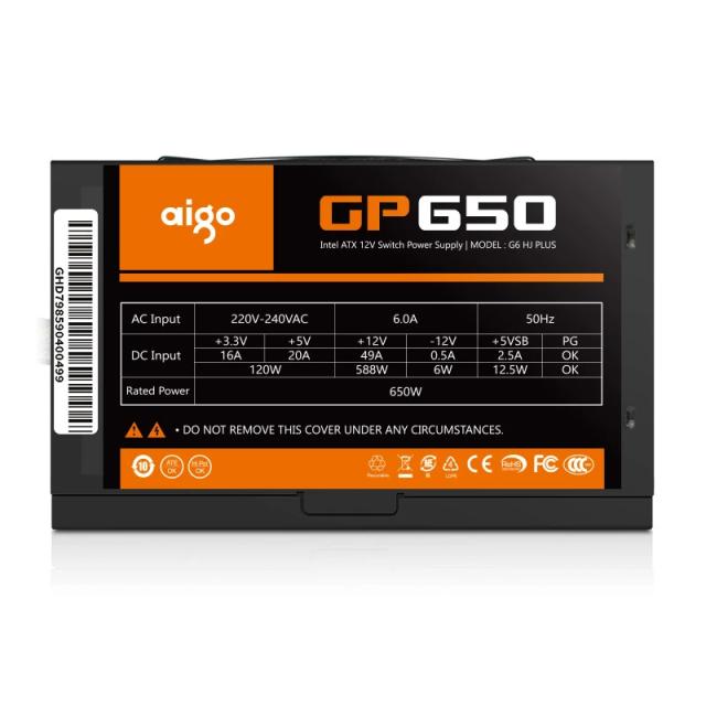 Захранване Darkflash Aigo GP650, 650W, Active PFC, 80 Plus Bronze