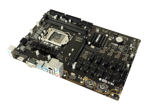 Дънна платка BIOSTAR TB360-BTC PRO 2.0, LGA1151, 2x DDR4, 1x M.2, 4x SATA III  (6Gb/s), 11x PCIe 3.0 x1 Slot, 1x PCIe 3.0 x16 Slot, VGA, HDMI, ATX