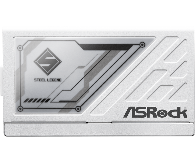 Захранване Asrock Steel Legend White SL-1000GW, 1000W, Active PFC, ATX 3.1, PCIe 5.1, 80 PLUS Gold, Full Modular