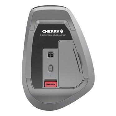 Мишка CHERRY Stream ергономична безшумна Comfort, 6 бутона, Оптичена (4000dpi), Bluetooth/Wireless, черна