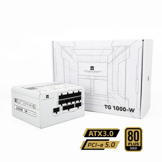 Захранване Thermalright TG-1000 White 1000W, Active PFC, ATX 3.0, 80 PLUS Gold