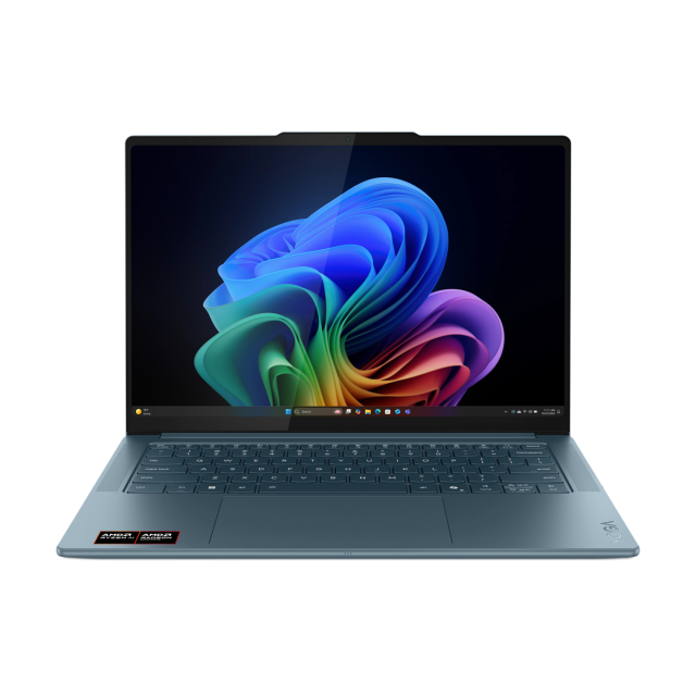 Лаптоп Lenovo Yoga Pro 7 14ASP10, AMD Ryzen AI 9 365  10C (2.0/5.0GHz, 24MB Cache), 14.5" (36.83cm) OLED 3K, 100Hz, 32GB LPDDR5X, 1TB SSD NVMe, Windows 11 Home