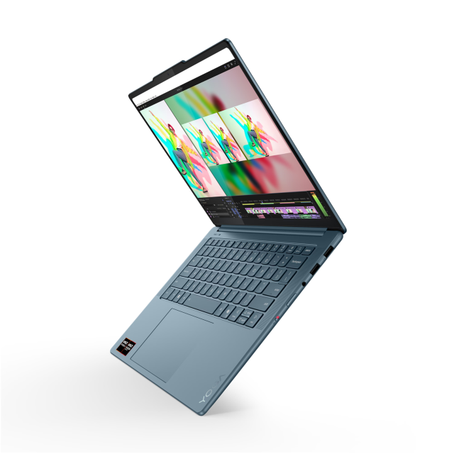 Лаптоп Lenovo Yoga Pro 7 14ASP10, AMD Ryzen AI 9 365  10C (2.0/5.0GHz, 24MB Cache), 14.5" (36.83cm) OLED 3K, 100Hz, 32GB LPDDR5X, 1TB SSD NVMe, Windows 11 Home