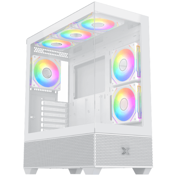 Кутия XIGMATEK Alphard Arctic WH, 1x USB 3.0, 2x USB 2.0, HD Audio, M-ATX/Mini ITX/ATX/E-ATX, Бяла