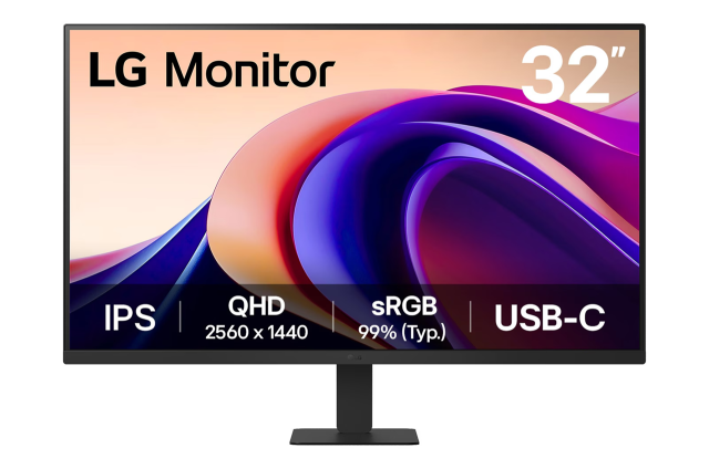 Монитор LG 32U631A-B, 32" (81.28 cm) QHD IPS, 100Hz, 5ms, HDR 10, 1000:1, 250cd/m2, HDMI, USB type-C 