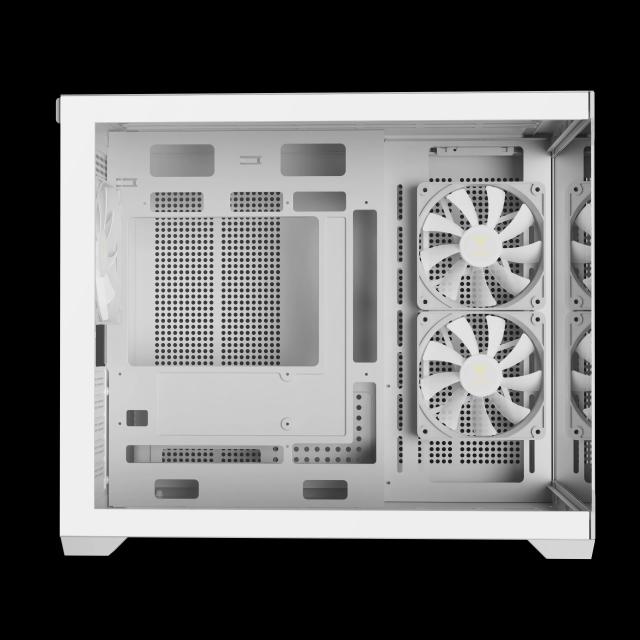 Кутия Gamdias AURA GC10M White, Mini Tower, 1x USB 2.0, 1x USB 3.0, 1x HD Audio, mATX, Mini-ITX