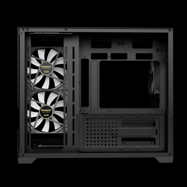 Кутия Gamdias AURA GC10M Black, Mini Tower, 1x USB 2.0, 1x USB 3.0, 1x HD Audio, mATX, Mini-ITX