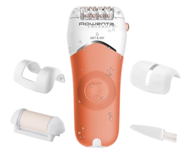 Епилатор Rowenta EP4920F0, Wet & Dry Aquasoft, 3 in 1 epilator/ shaver/ trimmer, advanced epilation technology, 24 hygenic stainless steel tweezers & 0.8mm tweezers opening, hair guiding system, 31mm head, soft touch body, removable head, cordless us
