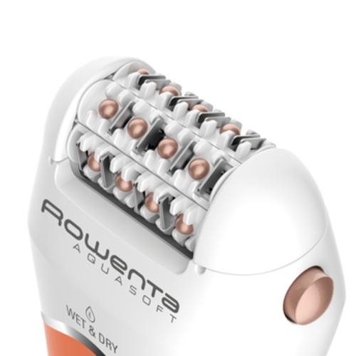 Епилатор Rowenta EP4920F0, Wet & Dry Aquasoft, 3 in 1 epilator/ shaver/ trimmer, advanced epilation technology, 24 hygenic stainless steel tweezers & 0.8mm tweezers opening, hair guiding system, 31mm head, soft touch body, removable head, cordless us
