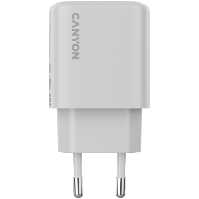 Зарядно CANYON charger OnCharge 250, 1x USB Type-C, 25W, White
