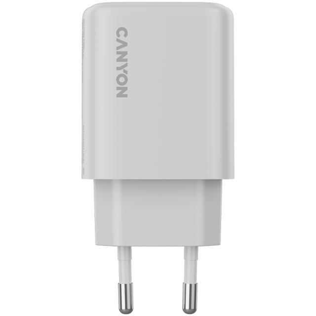 Зарядно CANYON charger OnCharge 250, 1x USB Type-C, 1x Type-A, 25W, White