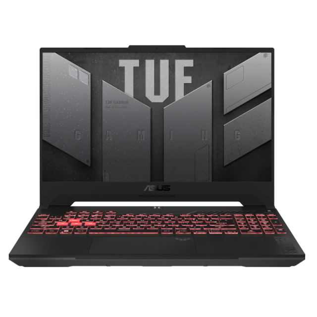 Лаптоп ASUS TUF Gaming A17 FA707NUR-HX019, AMD Ryzen 7 7435HS 8C (3.1/4.5 GHz, 16 MB Cache), 17.3" (43.94 сm) FHD IPS, 144Hz, NVIDIA RTX 4050 6GB GDDR6 DLSS 3, 16GB DDR5, 512GB M.2 NVMe SSD, Free DOS